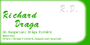 richard draga business card